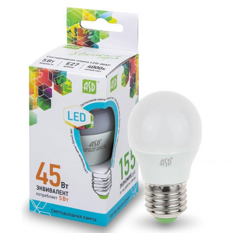 купить в Перми Лампа светодиодная ASD LED-Шар-standart в